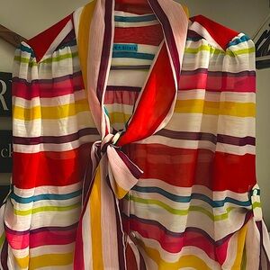 Alice + Olivia rainbow blouse